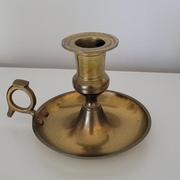 Vintage Other - Vintage | Heavyweight brass candlestick holder